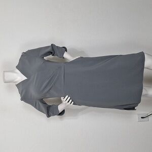 August 1 Eight Gray 3/4 Sleeve Careerwear Preppy Knee Length Pencil Dress Size M